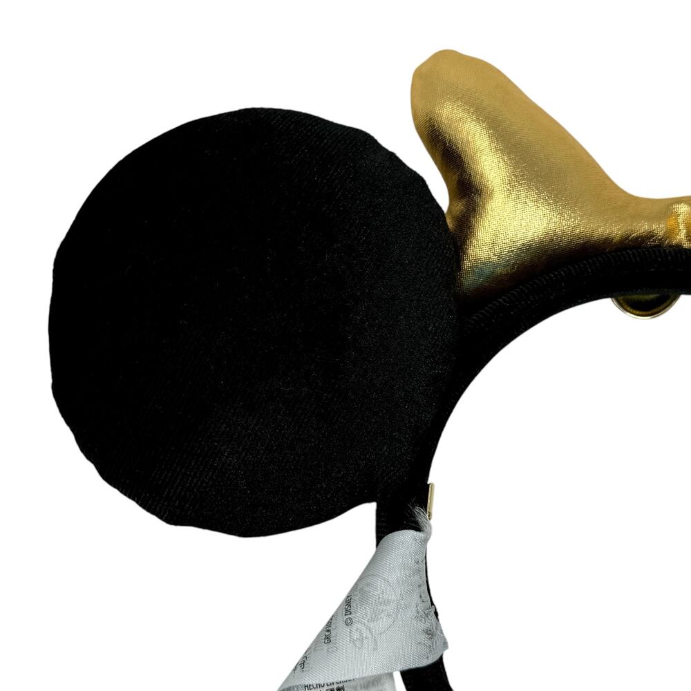 Disney Parks Sorcerer Moon & Stars Minnie Mouse Ears Headband Jewel Gold Bow - Picture 11 of 13